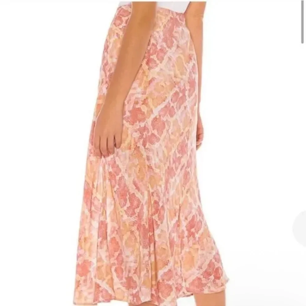 H21 Lovers‎ And Friends Skirt Orange Maxi Long Animal Print Summer Holiday